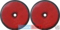 Round Red Screw on Reflectors